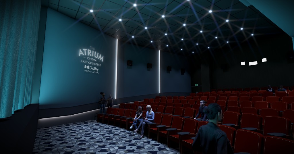 Artist's impression of The Atrium Cinema's new Dolby Vision and Atmos auditorium